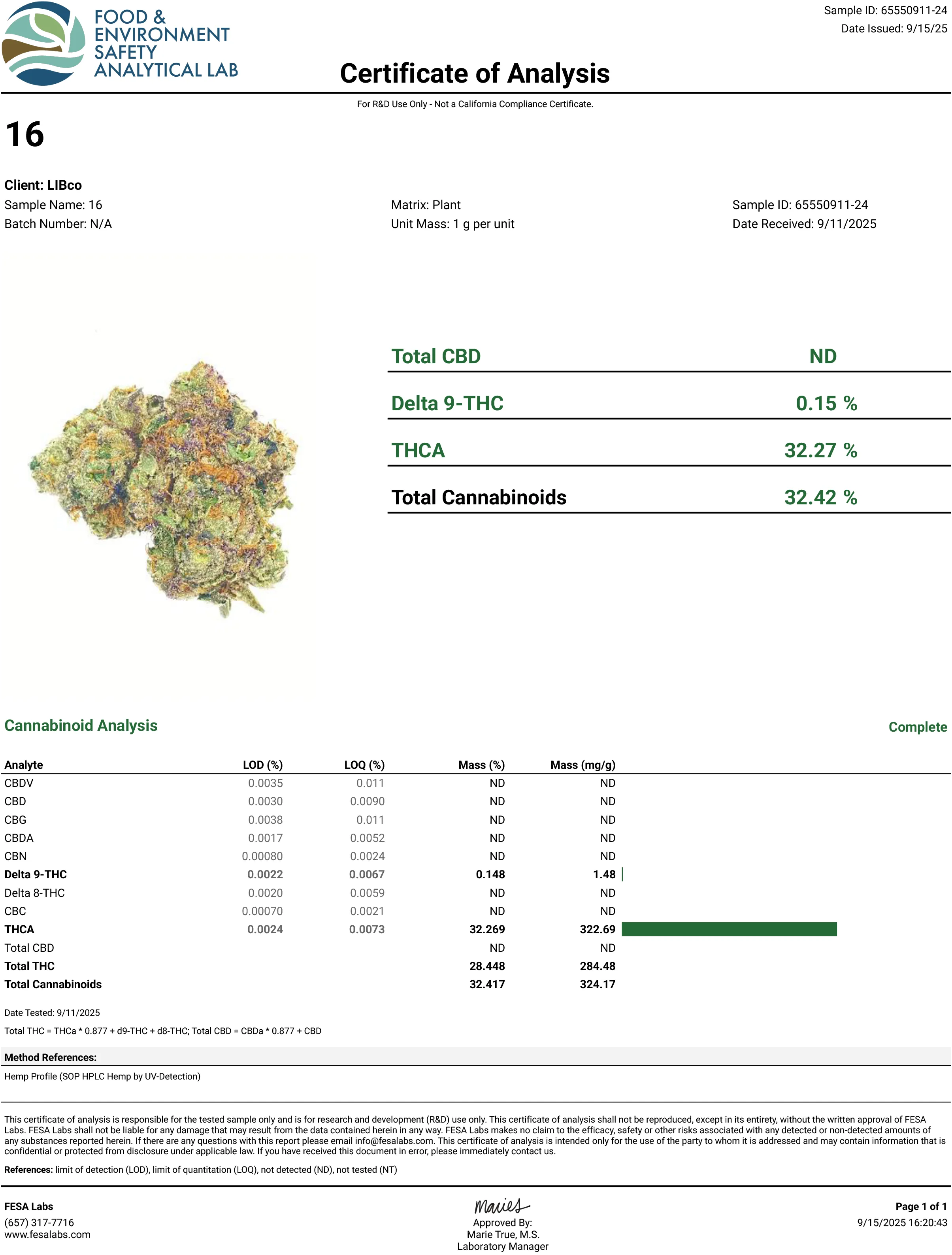 #16 RUNTZ X LCG (Hybrid) | THCA Hemp Flower